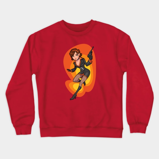 Cate Archers - NOLF 2 Crewneck Sweatshirt by GalooGameLady